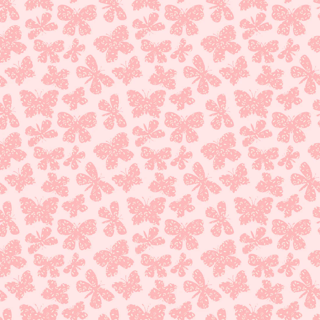 POPPIE COTTON - Painted Blossom - Amanda Grace - 24655 Pink Scattered Butterflies