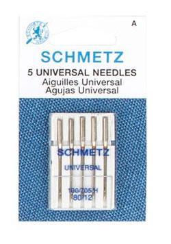 SCHMETZ - Universal Needles - 5 Count - Assorted Sizes - 705HUC