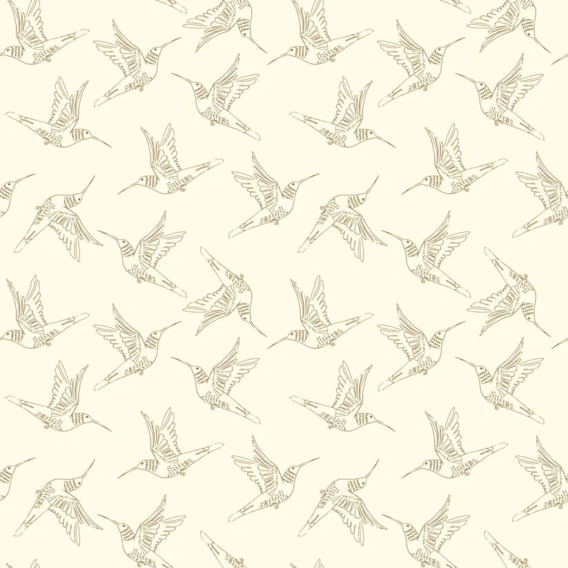 POPPIE COTTON - Serenity Blooms - Ginger Deverell - 24504 Cream