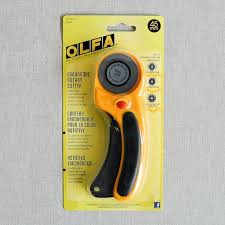 OLFA - 45mm Ergonomic Rotary Cutter -  011366 Yellow
