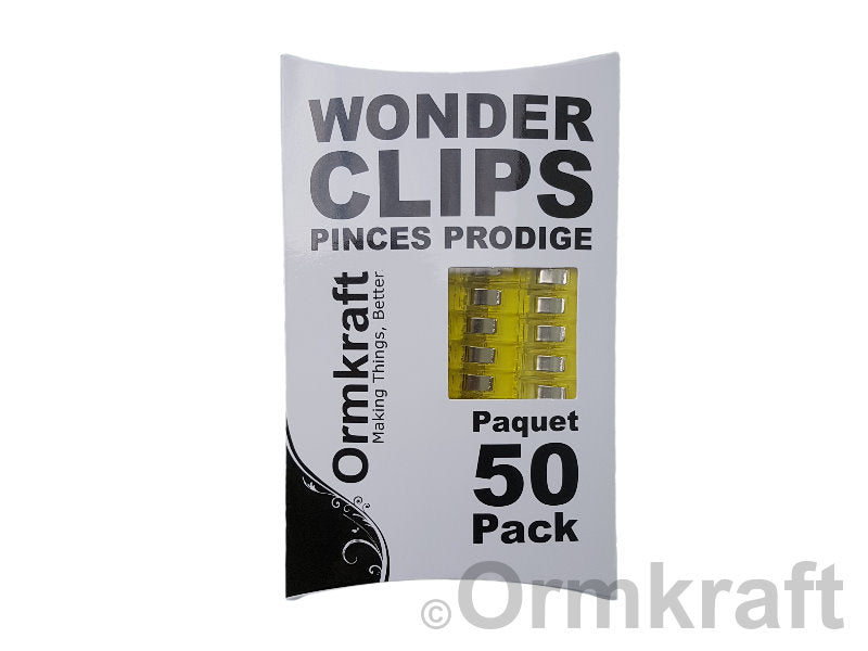 Ormkraft - Wonder Clips - 50 Pack - Yellow