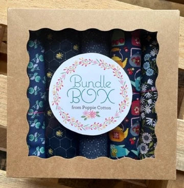 POPPIE COTTON - 1 Yard Bundle Box - Navy