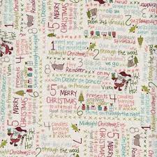 HENRY GLASS - Countdown to Christmas - Janet Rae Nesbitt - 2840-33 Cream FQ