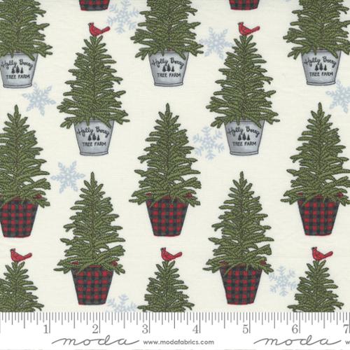 MODA - Holly Berry Tree Farm - Deb Strain - 56033-11 Winter White FQ