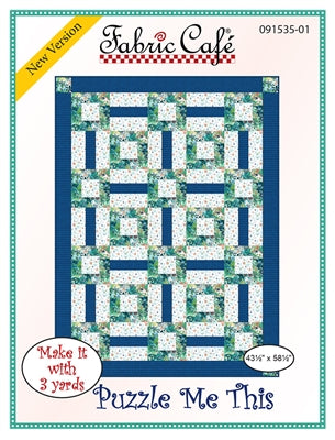 FABRIC CAFE - Puzzle Me This - 3 Yard Quilt FC091535