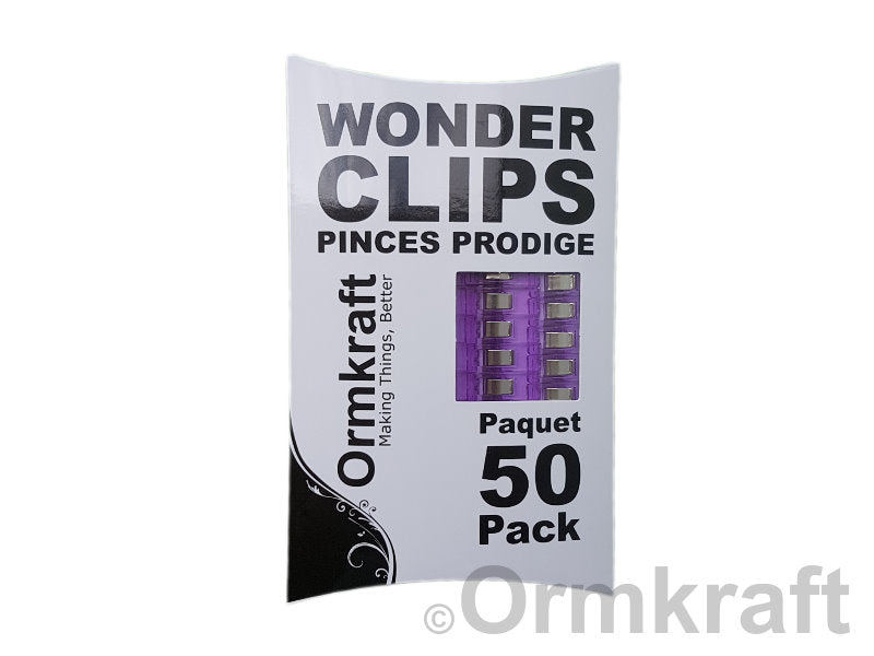 Ormkraft - Wonder Clips - 50 Pack - Purple